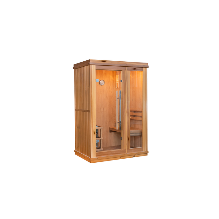 SunRay The Aston, 1-Person Indoor Traditional Sauna with 4.5kW Harvia Heater