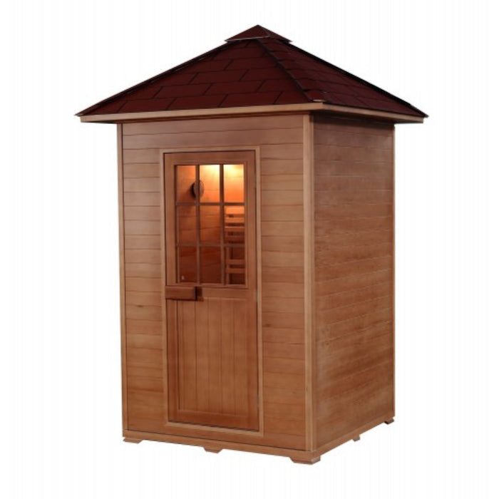 SunRay The Eagle 2-Person Outdoor Traditional Sauna with 4.5kW Harvia Heater