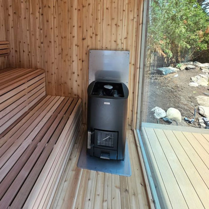 Narvi NC 16 Black Wood Burning Sauna Heater With Chimney