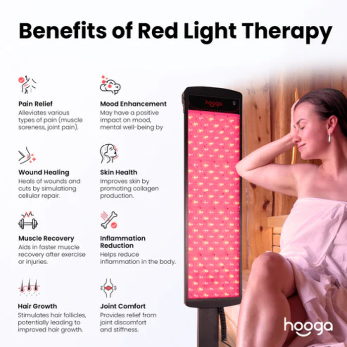 Hooga SaunaPRO Red Light Therapy Panel 5.9" x 3.9"