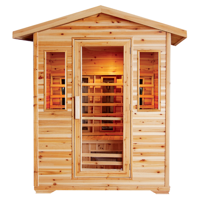 SunRay The Cayenne, 4-Person Outdoor Infrared Sauna