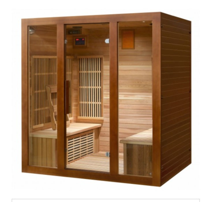 The Roslyn, 4-Person Indoor Infrared Cedar Sauna