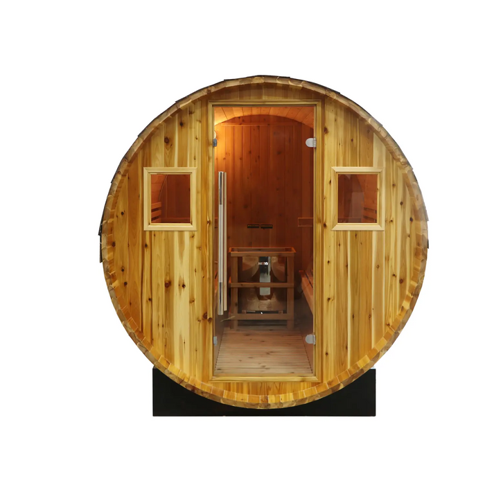 SunRay Galley 4-Person Traditional Barrel Sauna