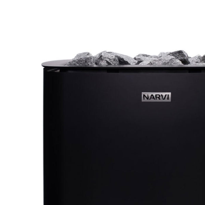 Narvi NC 16 Black Wood Burning Sauna Heater With Chimney