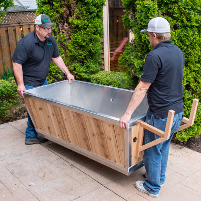 Dundalk Leisurecraft The Polar Plunge Tub, Cold Plunge (White HDPE Plastic Interior)