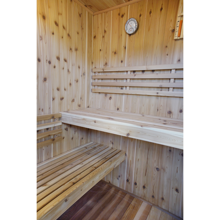 SunRay The Hampton, 3-Person Indoor Traditional Sauna With 4.5 Kw Harvia Heater