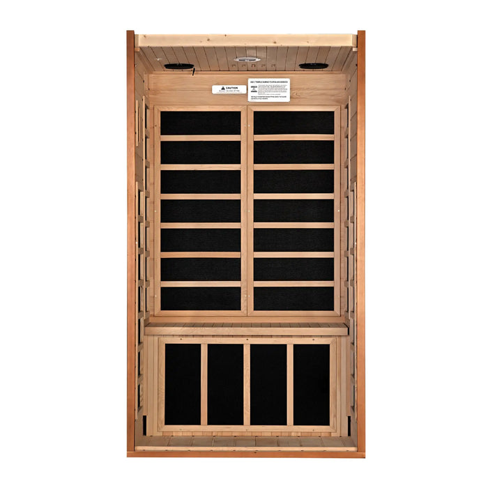 Dynamic Sauna, Avila 1-2-person Low EMF (Under 8MG) FAR Infrared Sauna (Canadian Hemlock)Second