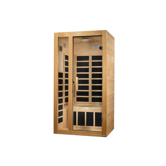 Dynamic Sauna, Gracia 1-2-person Low EMF (Under 8MG) FAR Infrared Indoor Sauna (Canadian Hemlock)