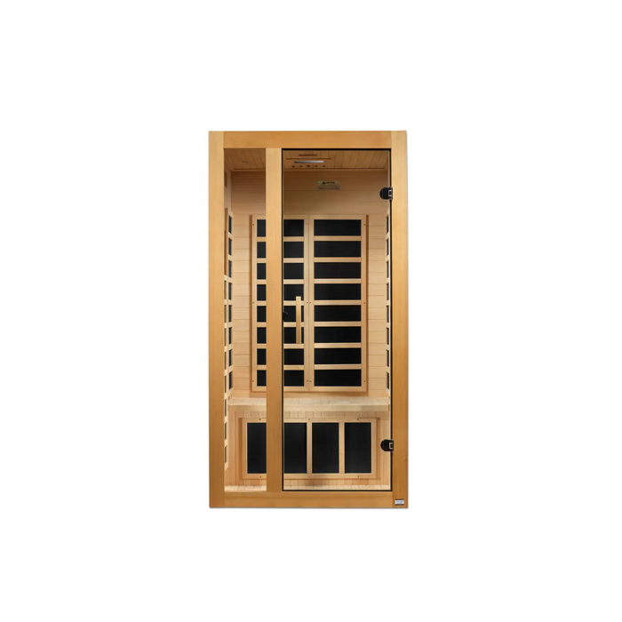 Dynamic Sauna, Gracia 1-2-person Low EMF (Under 8MG) FAR Infrared Indoor Sauna (Canadian Hemlock)