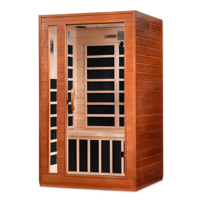 Dynamic Sauna, Cordoba Elite 2-person Ultra Low EMF (Under 3MG) FAR Infrared Indoor Sauna (Canadian Hemlock)