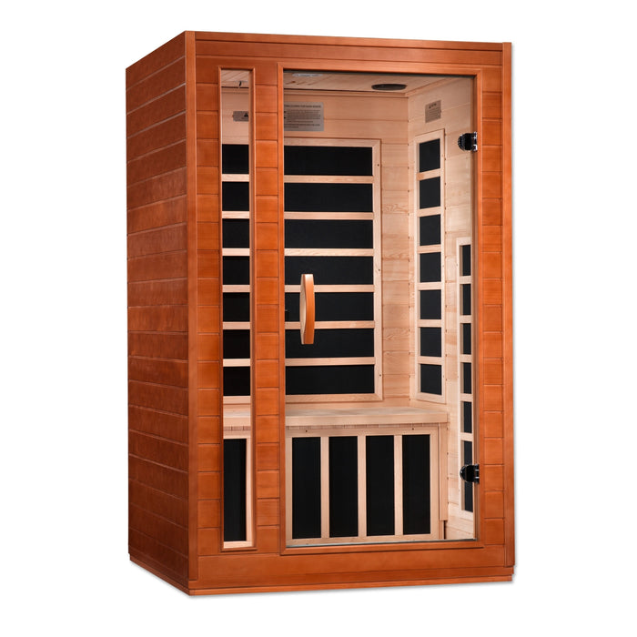 Dynamic Sauna, Cordoba Elite 2-person Ultra Low EMF (Under 3MG) FAR Infrared Indoor Sauna (Canadian Hemlock)