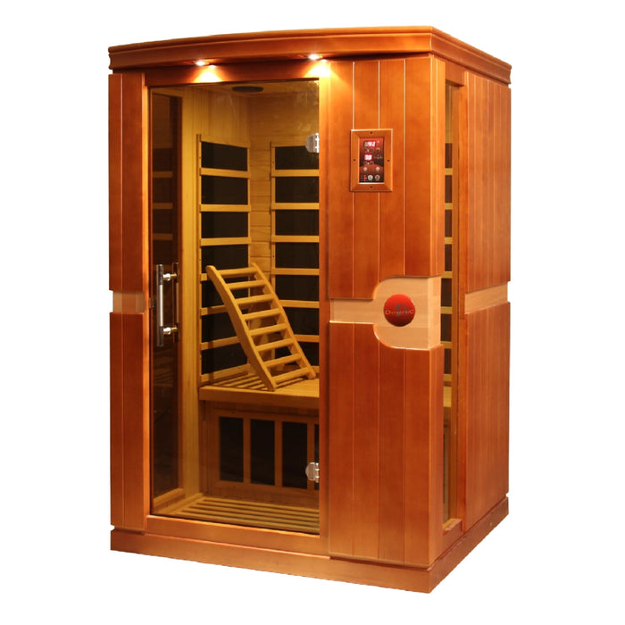 Dynamic Sauna, Venice 2-person Low EMF (Under 8MG) FAR Infrared Indoor Sauna (Canadian Hemlock)