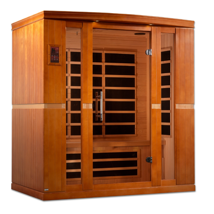 Dynamic Sauna, Bergamo 4-person Low EMF (Under 8MG) FAR Infrared Indoor Sauna (Canadian Hemlock)