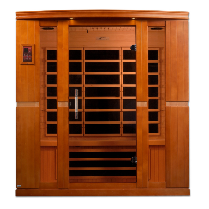 Dynamic Sauna, Bergamo 4-person Low EMF (Under 8MG) FAR Infrared Indoor Sauna (Canadian Hemlock)