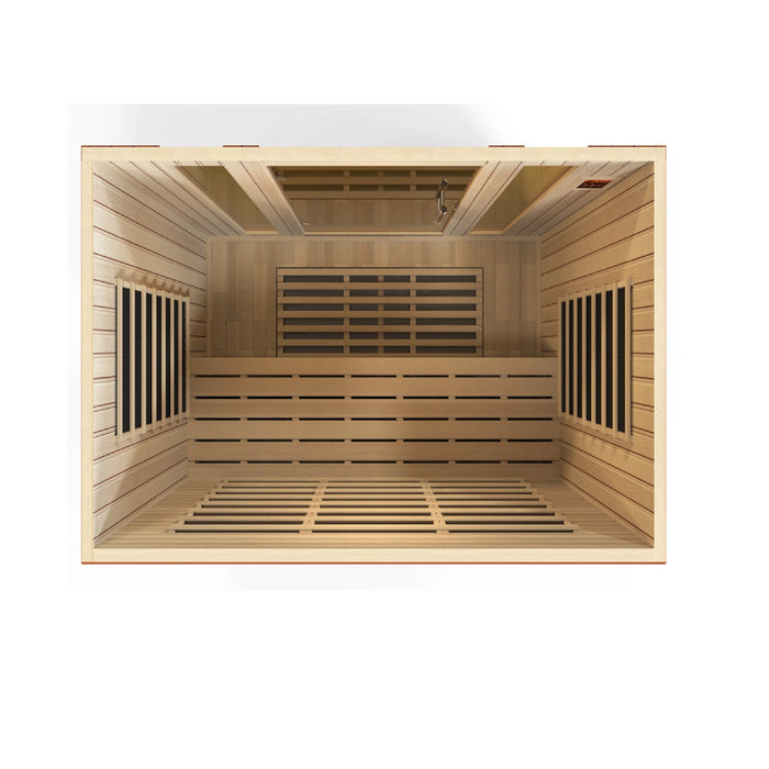 Dynamic Sauna, Bergamo 4-person Low EMF (Under 8MG) FAR Infrared Indoor Sauna (Canadian Hemlock)