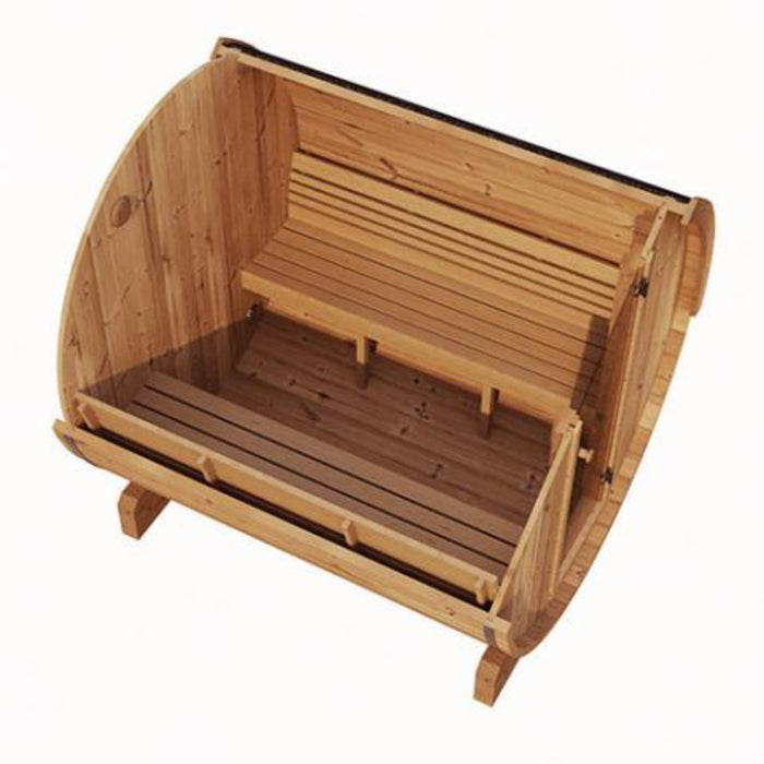 SaunaLife Model E8 Barrel Sauna, ERGO Series (6-Person)