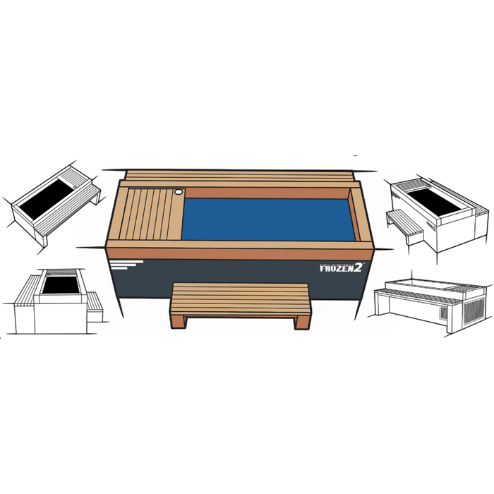 Medical Sauna, Frozen 2™ Cold Plunge / Standard Size (Up to 6'1, 275 lbs) PLUS Accessories Kit