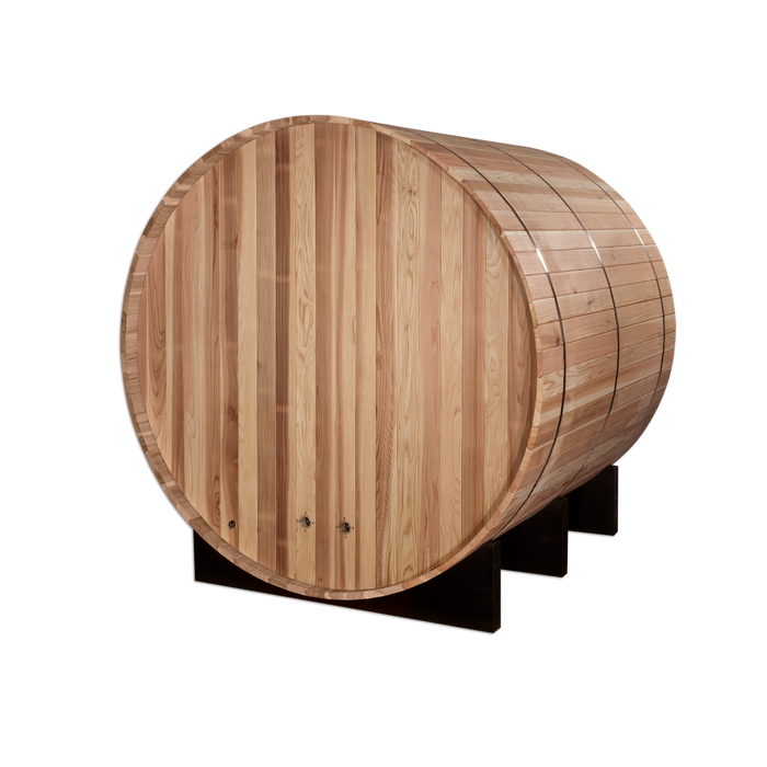 Golden Designs "Arosa" 4 Person Barrel Traditional Sauna -  Pacific Cedar