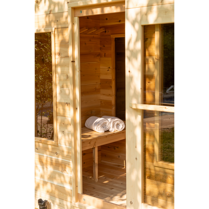 Georgian Cabin Outdoor Sauna with Change Room (2-6 Person)