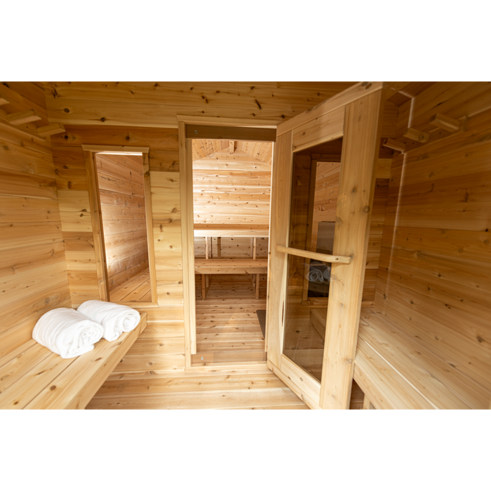 Georgian Cabin Outdoor Sauna with Change Room (2-6 Person)