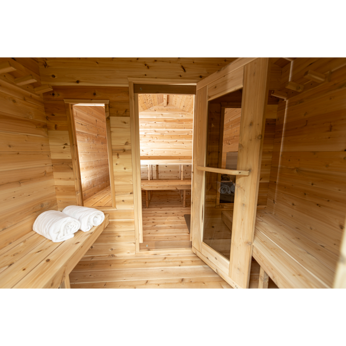 Georgian Cabin Outdoor Sauna with Change Room (2-6 Person)