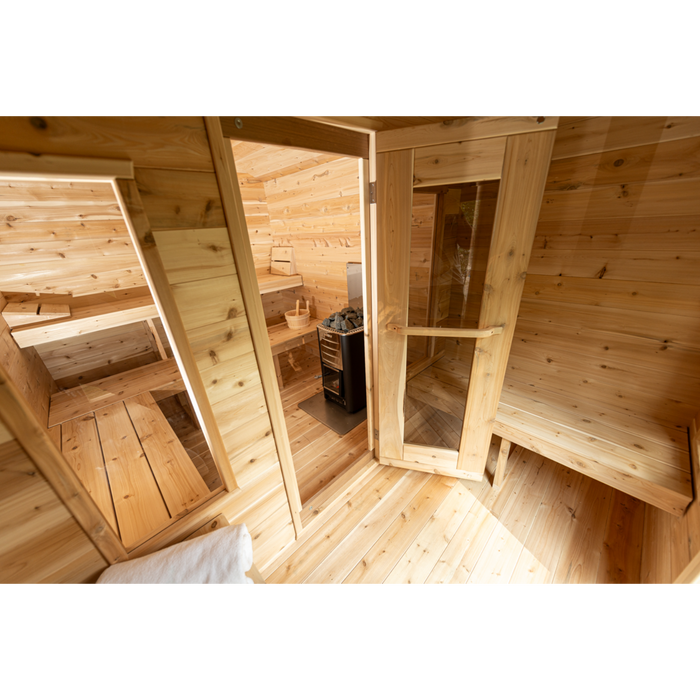 Georgian Cabin Outdoor Sauna with Change Room (2-6 Person)