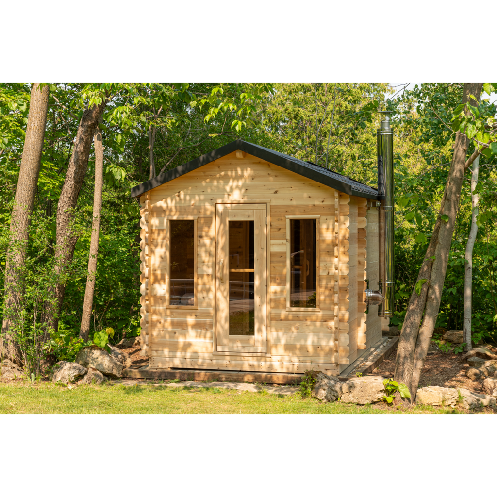 Dundalk Leisurecraft Georgian Cabin Outdoor Sauna with Change Room