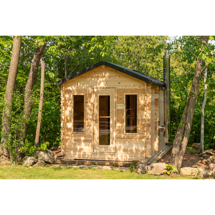 Georgian Cabin Outdoor Sauna with Change Room (2-6 Person)