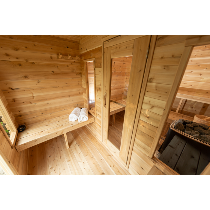 Georgian Cabin Outdoor Sauna with Change Room (2-6 Person)