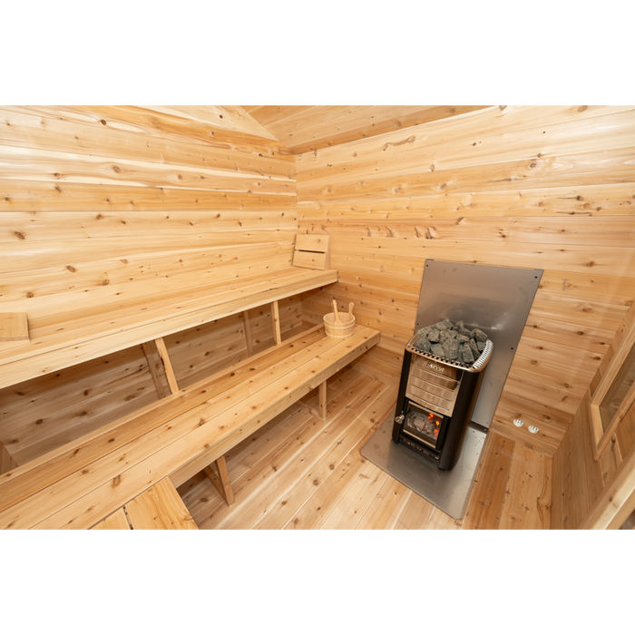 Georgian Cabin Outdoor Sauna with Change Room (2-6 Person)