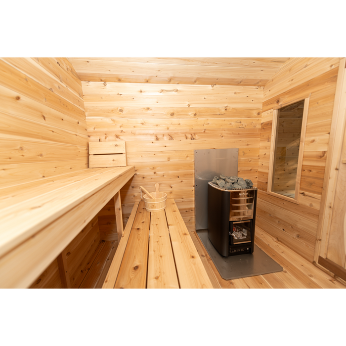 Georgian Cabin Outdoor Sauna with Change Room (2-6 Person)