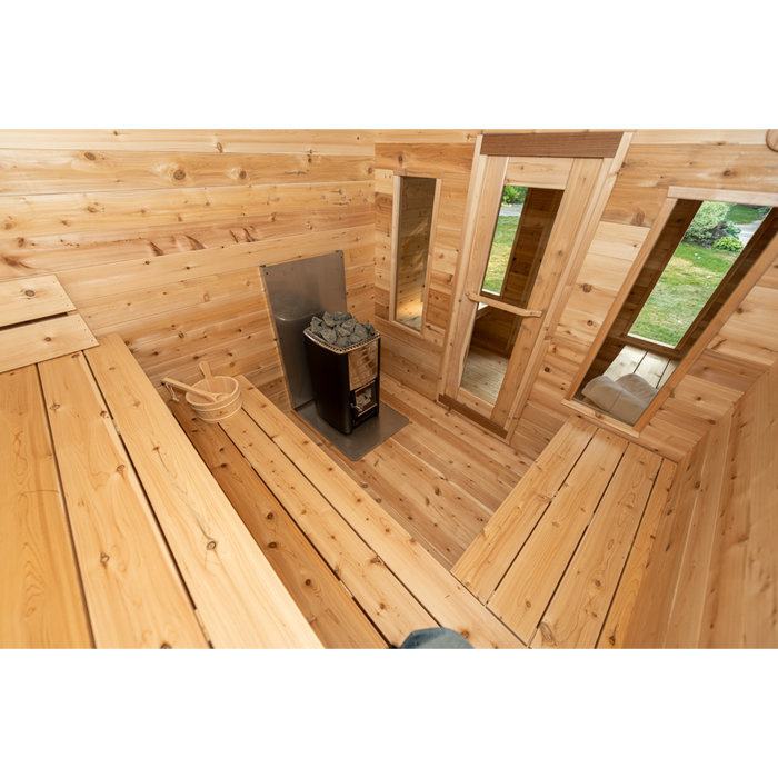 Georgian Cabin Outdoor Sauna with Change Room (2-6 Person)