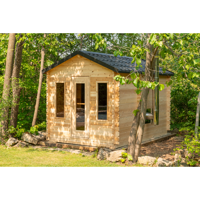 Georgian Cabin Outdoor Sauna with Change Room (2-6 Person)