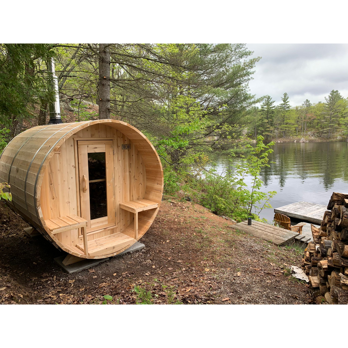 Dundalk Leisurecraft Serenity Outdoor Barrel Sauna (3-4 Person)