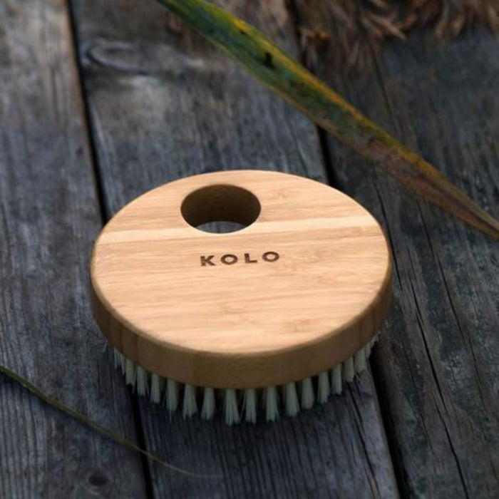 KOLO Sauna Bath Brush, Natural Bamboo, No Handle