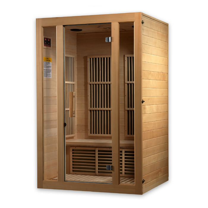 Maxxus Saunas, Seattle 2-Person Low EMF (Under 8MG) FAR Infrared Indoor Sauna (Canadian Hemlock)