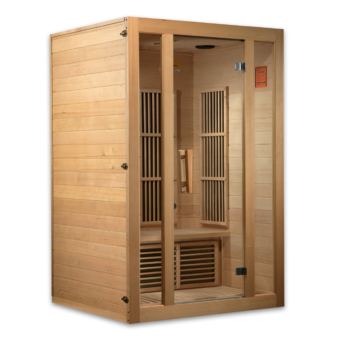 Maxxus Saunas, Seattle 2-Person Low EMF (Under 8MG) FAR Infrared Indoor Sauna (Canadian Hemlock)