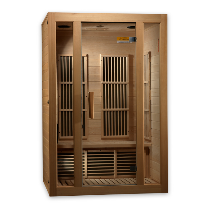 Maxxus Saunas, Seattle 2-Person Low EMF (Under 8MG) FAR Infrared Indoor Sauna (Canadian Hemlock)