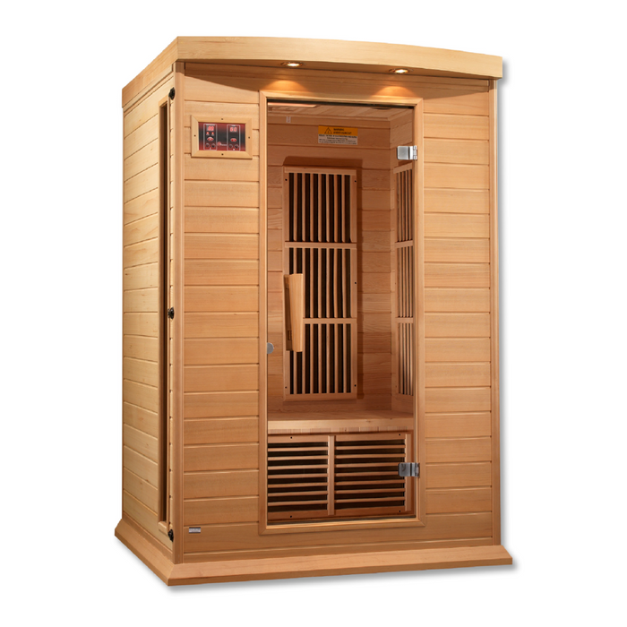 Maxxus Saunas, MX-K206-01, 2-Person Low EMF (Under 8MG) FAR Infrared Indoor Sauna (Canadian Hemlock)