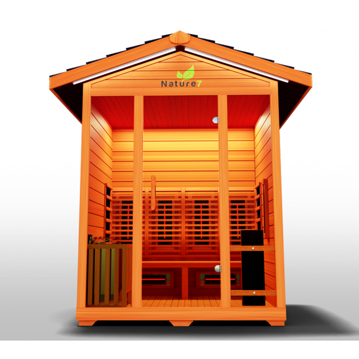 Medical Sauna, Nature 7 ™ Outdoor Hybrid Sauna (3-4 Person)