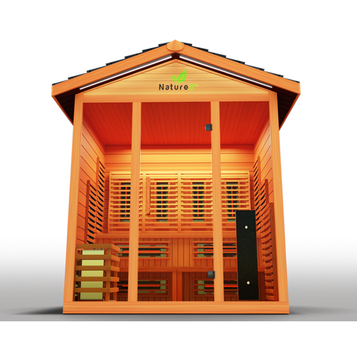 Medical Sauna, Nature 8 Plus ™ Outdoor Hybrid Sauna (4-6 People)