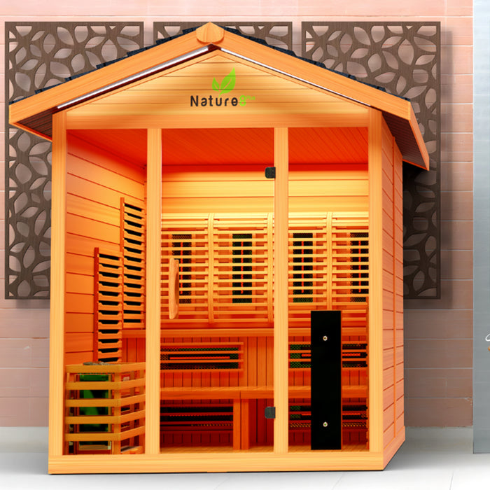 Medical Sauna, Nature 8 Plus ™ Outdoor Hybrid Sauna (4-6 People)