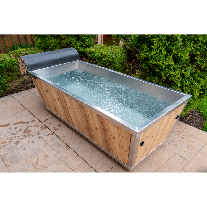 Dundalk Leisurecraft The Polar Plunge Tub, Cold Plunge (White HDPE Plastic Interior)