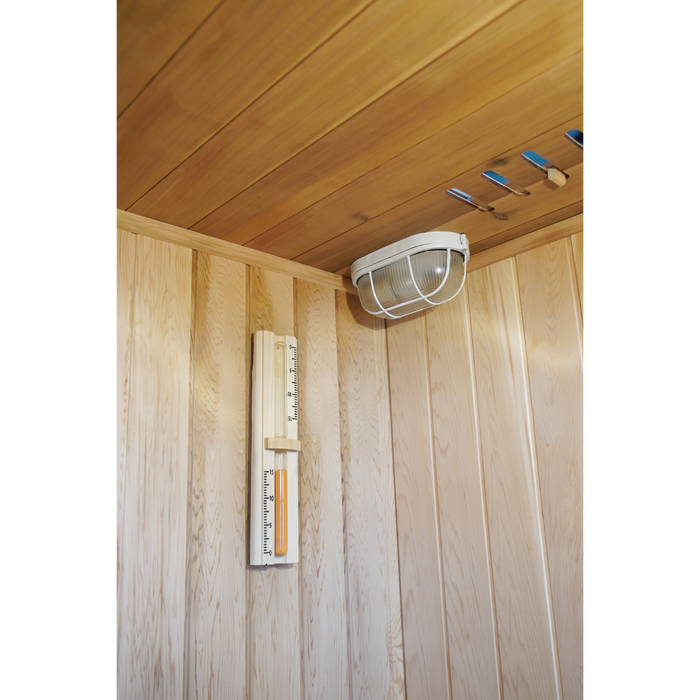 SunRay The Charleston, 4-Person Indoor Traditional Sauna with 6.0 kW Harvia Heater