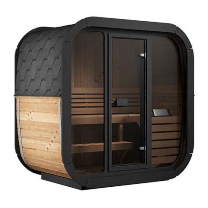 SaunaLife Model CL4G Cube-Series, Outdoor Home Sauna Kit, (1-3 Person)