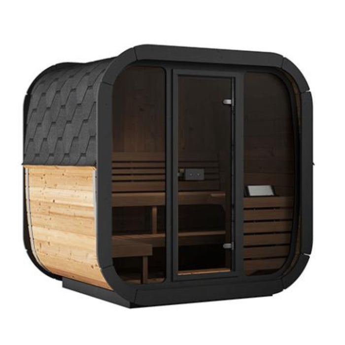 SaunaLife Model CL7G Cube-Series Outdoor Home Sauna Kit, (6 Person)