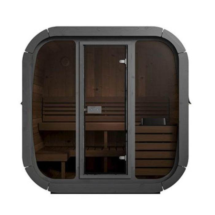 SaunaLife Model CL5G Cube-Series Outdoor Home Sauna Kit, (4 Person)