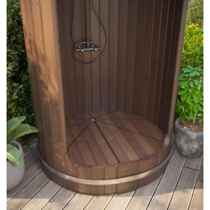 SaunaLife, Rain-Series Outdoor Barrel Shower Kit 53"Wx90"H