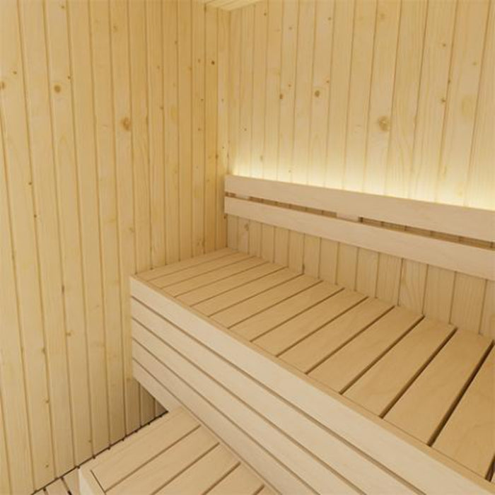 SaunaLife Model X2 Indoor Sauna DIY Kit w/LED Light System, XPERIENCE Series (1-2 Person)