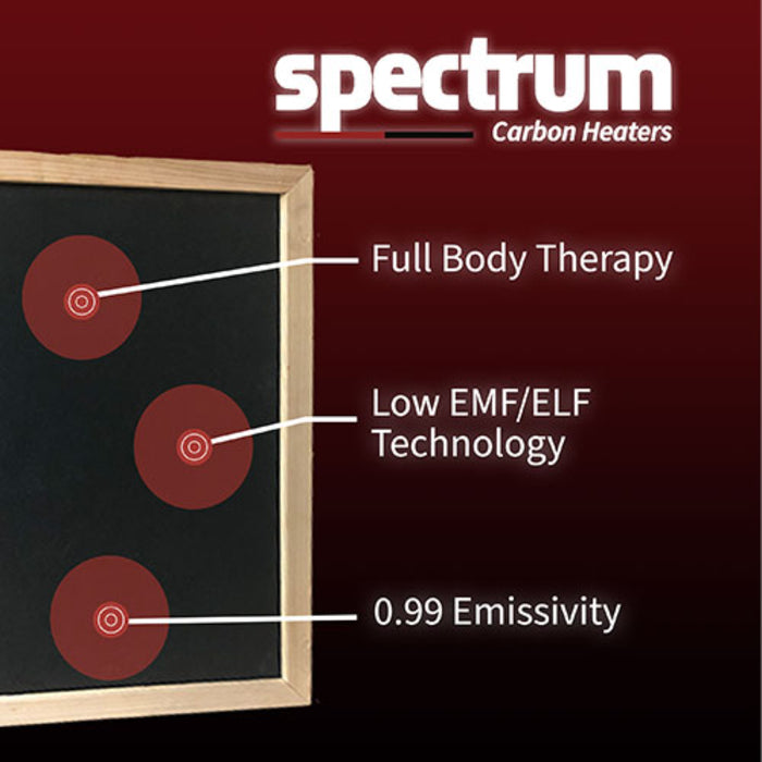 Finnmark FD-4 Trinity 3-IN-ONE, Spectrum Plus infrared heaters, Traditional Steam Sauna Heater & Spectrum Red Light™ Therapy Combo (2 Person)